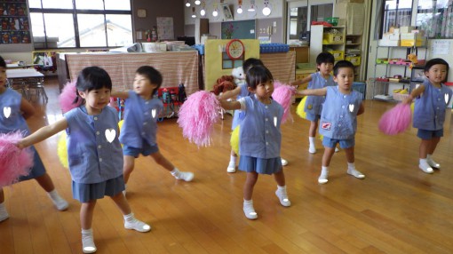 初めての運動会、頑張っています！