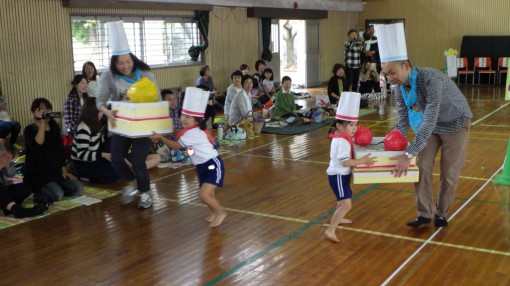 運動会　障害物競走