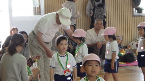 運動会　ごほうびをいただきました①