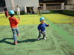 パピー　屋上で遊びました②